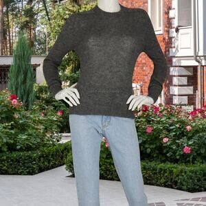 Braemar Light Wool Grey Sweater S, Vintage Casual Chicr9a